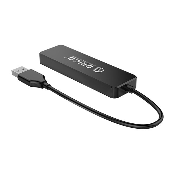 Orico usb2.0 hub - fl01-bk/99/ (4 port, bemenet: usb-a, kimenet: 4xusb-a, fekete)
