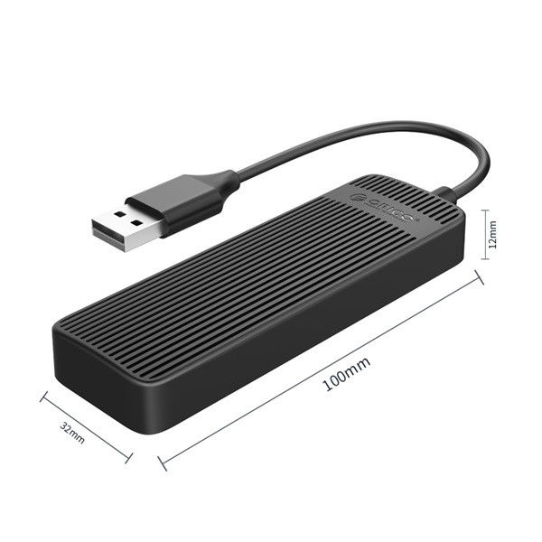 Orico usb2.0 hub - fl02-bk (4 port, bemenet: usb-a, kimenet: 4xusb-a, fekete)