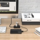 Orico usb2.0 hub - w5p-u2-030-bk/75/ (4 port, bemenet: usb-a, kimenet: 4xusb-a, fekete)