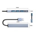 Orico usb3.0 hub - ah-a13-gy (4 port, bemenet: usb-a, kimenet: 1xusb-a3.0+3xusb-a2.0, szürke)