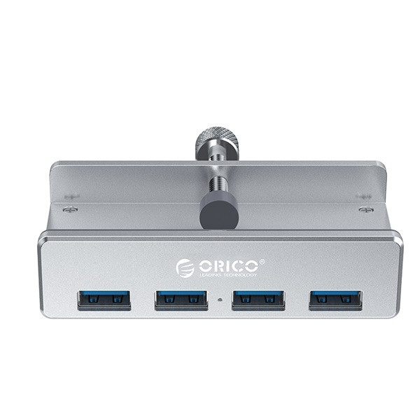 Orico usb3.0 hub - mh4pu-sv /161/(4 port, bemenet: usb-a, kimenet: 4xusb-a, rögzíthető, ezüst)