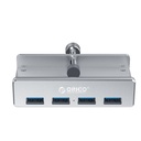 Orico usb3.0 hub - mh4pu-sv /161/(4 port, bemenet: usb-a, kimenet: 4xusb-a, rögzíthető, ezüst)