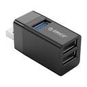 Orico usb3.0 hub - mini-u32-bk/8/ (3 port, bemenet: usb-a, kimenet: 1xusb-a3.0+2xusb-a2.0,  fekete)