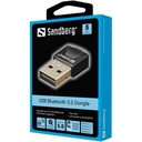 Sandberg bluetooth adapter - usb bluetooth 5.0 dongle (fekete; bt5.0+edr; max: 20m)