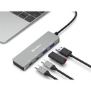 Sandberg usb hub - usb-c to 2xusb-a + 2xusb-c hub