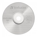 DVD-RW lemez, újraírható, 4,7GB, 4x, 25 db, hengeren, VERBATIM