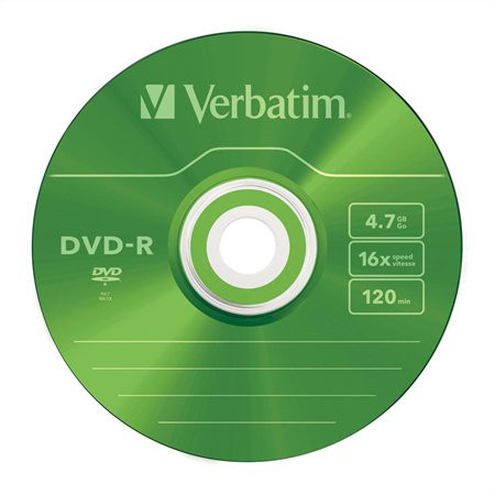 DVD-R lemez, színes felület, AZO, 4,7GB, 16x, 5 db, vékony tok, VERBATIM
