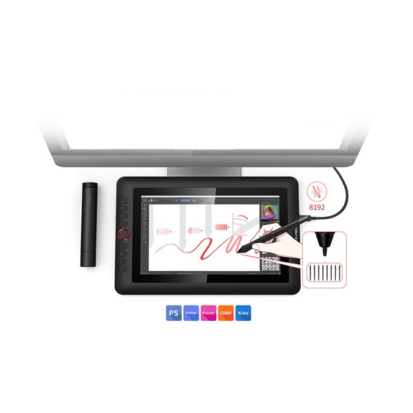 Xp-pen grafikus kijelző - artist 12 pro (11,6", ips, 16:9, 1920x1080, 5080 lpi, ps 8192, 200 rps, 8 gomb)