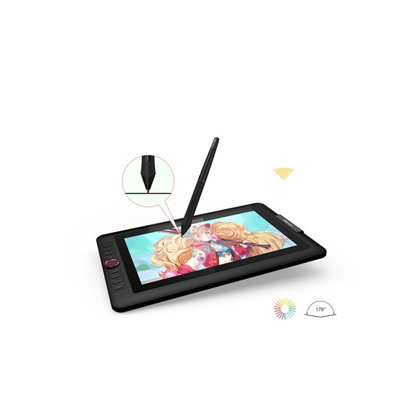 Xp-pen grafikus kijelző - artist 13.3 pro (13,3", ips, 16:9, 1920x1080, 5080 lpi, ps 8192, 220 rps, 8 gomb)