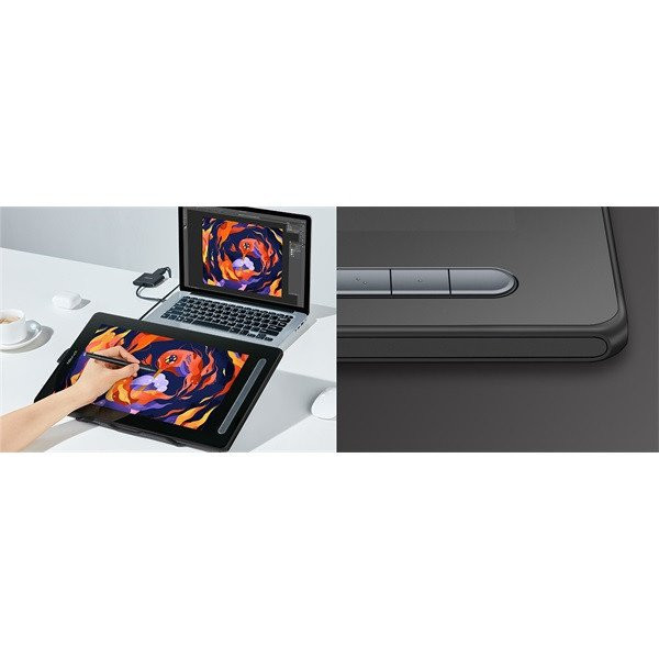 Xp-pen grafikus kijelző - artist 16 2nd gen. (16", ips, 16:9, 1920x1080, 5080 lpi, ps 8192, 200 rps, 10 gomb) fekete