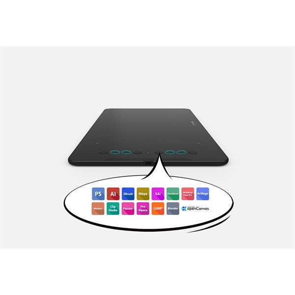 Xp-pen grafikus tábla - deco 01v2 (10"x6,25", 5080 lpi, ps 8192, 200 rps, 8 gomb, usb)