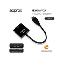 Approx átalakító - hdmi to vga + audio adapter