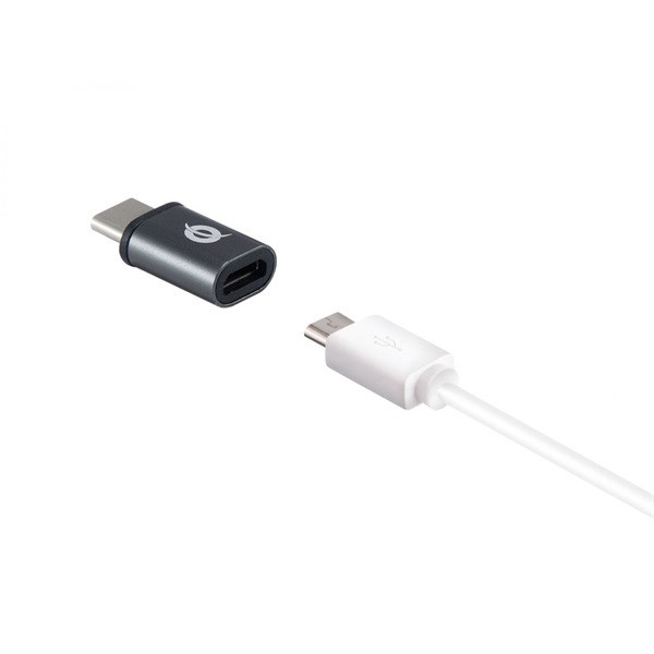 Conceptronic átalakító - donn05g 3-pack (3db usb-c to microusb, fekete)