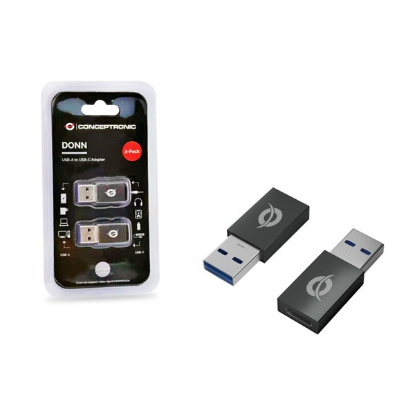 Conceptronic átalakító - donn10g (usb-a 3.0 to usb-c, fekete)