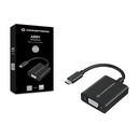 Conceptronic kábel - abby05b (usb-c to vga, fullhd/60hz, aluminium, fekete)