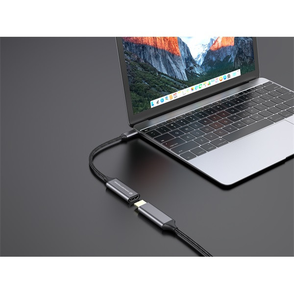 Conceptronic kábel - abby09g (usb-c to hdmi, 4k/60hz, szürke)