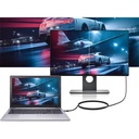 Conceptronic kábel - abby10g (usb-c to hdmi, 4k/60hz, harisnyázott, fekete, 2m)