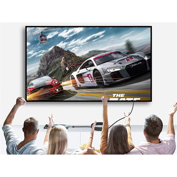 Conceptronic kábel - abby10g (usb-c to hdmi, 4k/60hz, harisnyázott, fekete, 2m)