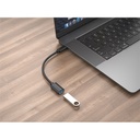 Conceptronic kábel - abby11b (usb-c to usb-a, fekete) 2db/csomag