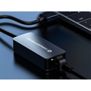Conceptronic kábel - abby12g (usb-a to rj-45, 2,5 gbit, szürke)
