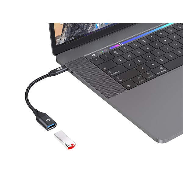 Conceptronic kábel - abby18b (usb-c to usb-a, 10 gbps, fekete)