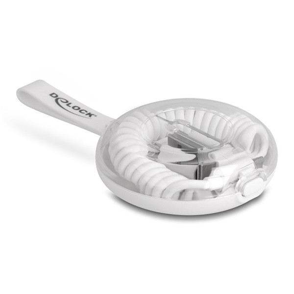 Delock kábel - 66612 (usb adat és töltő kábel és adapter szett pd3.0  60w fehér)