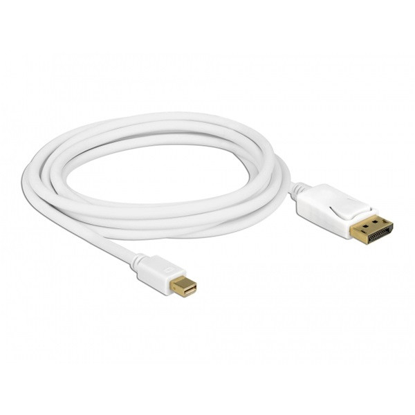 Delock kábel - 83483 (mini displayport 1.2 > displayport 1.2, 4k@30hz, aranyozott, 3m)