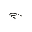 Delock kábel - 83600 (usb type-c -> usb-a 2.0, max.: 480 mb/s, fekete, 1m)