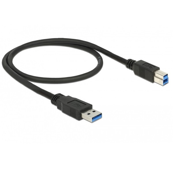 Delock kábel - 85065 (usb3.0, a-b kábel, apa/apa, 0,5m)