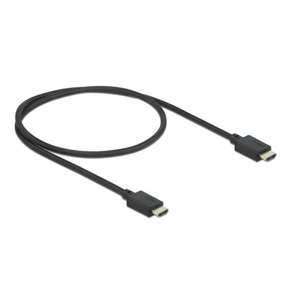 Delock kábel - 85386 (hdmi apa-apa, ultra nagy sebességű hdmi kábel 48 gbps, 8k 60 hz, 0,5 m)