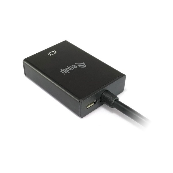Equip átalakító - 119038 (vga to hdmi with audio, fekete)