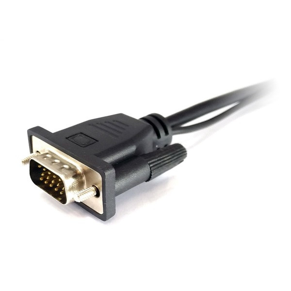 Equip átalakító - 119038 (vga to hdmi with audio, fekete)