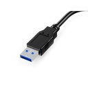 Equip átalakító - 133384 (usb-a3.0 to vga, fekete)