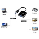 Equip átalakító - 133384 (usb-a3.0 to vga, fekete)