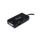 Equip átalakító - 133441 (displayport to vga/hdmi/dvi, fekete)