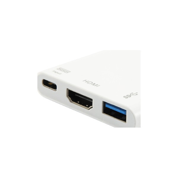 Equip átalakító - 133461 (usb-c -> hdmi,usb-a, usb-c átalakító, apa/anya (4096x2160 @ 30 hz, pd))