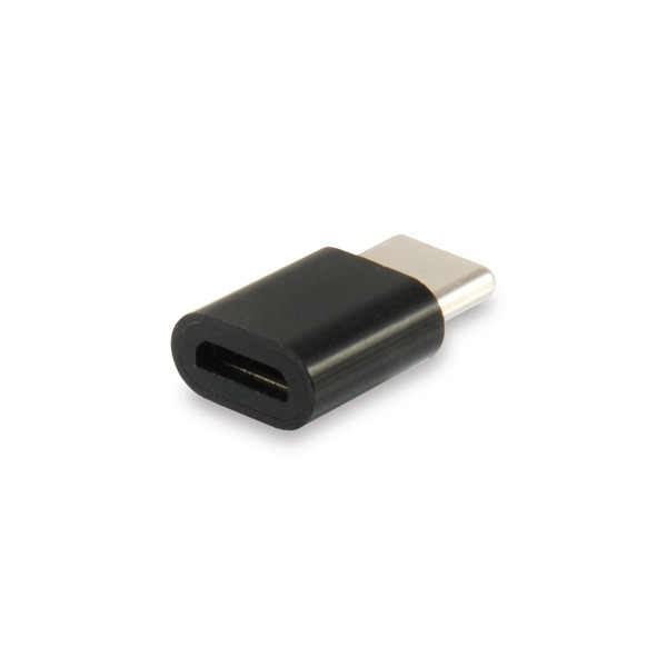 Equip átalakító - 133472 (usb-c -> microusb átalakító, apa/anya, fekete)
