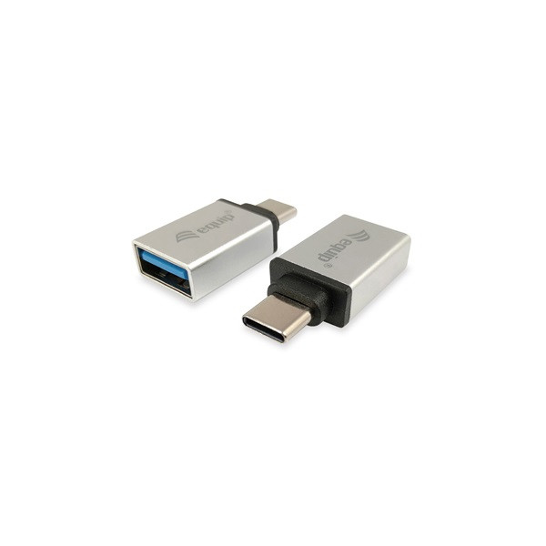 Equip átalakító - 133473 (usb-c -> usb-a átalakító, apa/anya, ezüst)