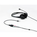 Equip átalakító - 147944 (rj-9 to 2x 3.5mm jack, fekete)