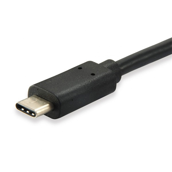 Equip átalakító kábel - 128345 (usb-c 3.2 gen1 to usb-a, apa/apa, fekete, 0,5m)