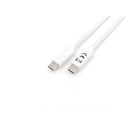 Equip átalakító kábel - 128362 (usb-c 3.2 gen1 to usb-c, apa/apa, pd:60w, fehér, 2m)