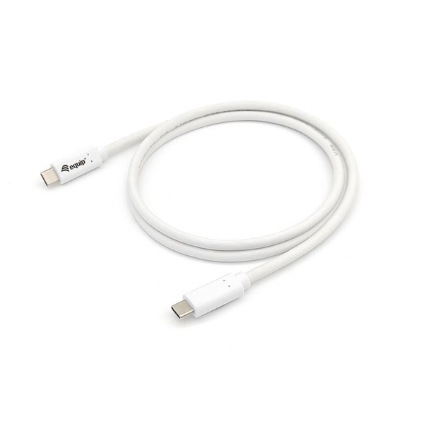 Equip átalakító kábel - 128362 (usb-c 3.2 gen1 to usb-c, apa/apa, pd:60w, fehér, 2m)