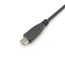 Equip átalakító kábel - 128885 (usb-c2.0 to usb-a, apa/apa, fekete, 2m)
