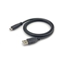 Equip átalakító kábel - 128885 (usb-c2.0 to usb-a, apa/apa, fekete, 2m)
