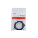 Equip átalakító kábel - 128887 (usb-c2.0 to usb-c, apa/apa, fekete, 2m)