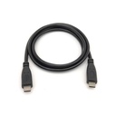 Equip átalakító kábel - 128887 (usb-c2.0 to usb-c, apa/apa, fekete, 2m)