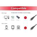 Equip átalakító kábel - 128887 (usb-c2.0 to usb-c, apa/apa, fekete, 2m)
