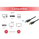 Equip kábel - 119251 (displayport1.4 kábel, 8k/60hz, apa/apa, fekete, 1m)