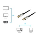 Equip kábel - 119262 (premium, displayport1.4 kábel, 8k/60hz, apa/apa, fekete, 2m)