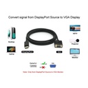 Equip kábel - 119338 (displayport to vga, apa/apa, 2m)